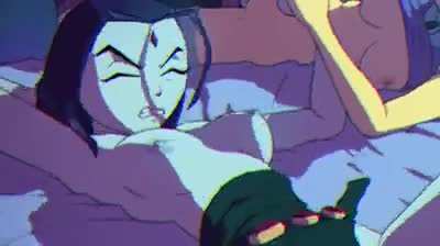 Raven & Starfire bouncing titties (QueenComplex) [Teen Titans]