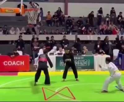 Sick takedown with no protective gear