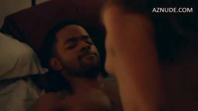 Tru Collins and Hayley Kiyoko in a threesome