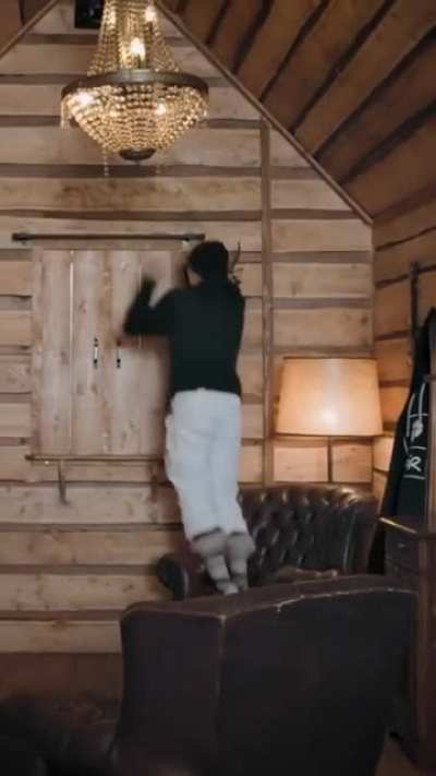 Playing "floor is lava"