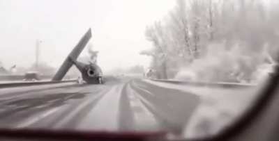 US Leak: Confidential Footage of Debris from Object Shot Down over US-Canadian Border on Sunday.