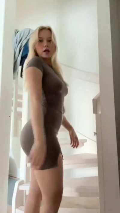tight brown dress