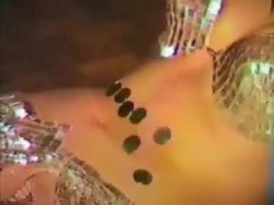 Helena Vlahos doing her famous &lsquo;Nine Quarter Act&rsquo; , 1978