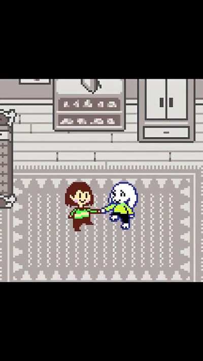 Asriel and Chara jitterbug by MrCleanStorm