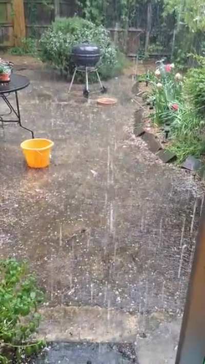 Rainstorm in Cambridge, England
