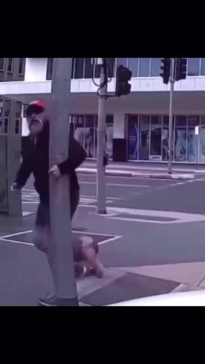 Getting angry at a driver and not looking where you’re walking