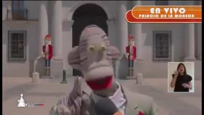 Boric hablando zombie