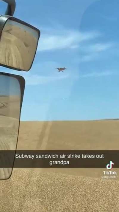 Ol&rsquo; PapPap made it through Nam, 3 wives, and the tornado of &lsquo;95 just to be taken out by a subway sandwich airdrop.