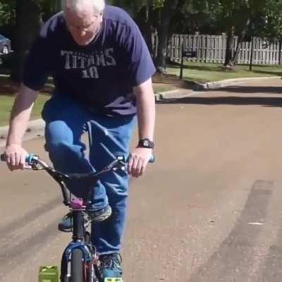 Respect for this Old man!