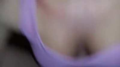 Adorable 18yo Sweet Pussy Dripping Cum While Wild Riding Pov
