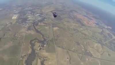 Skydiver saved by fellow skydiver after having a seizure at 9,000ft.