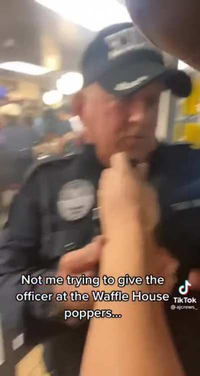 Trying to get a cop to sniff poppers