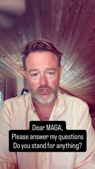 Dear MAGA - Do You Stand For Anything?