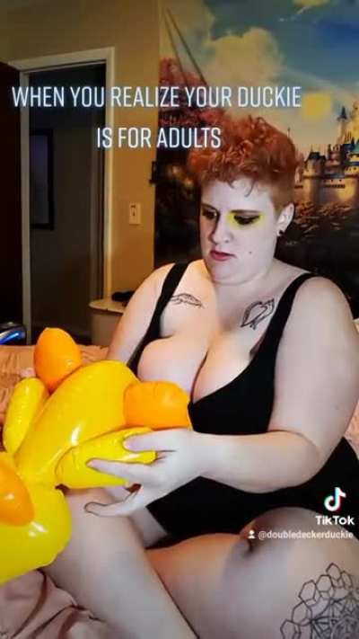 I have a rubber duck puppet