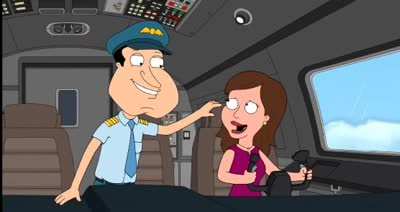Quagmire let's his daughter fly