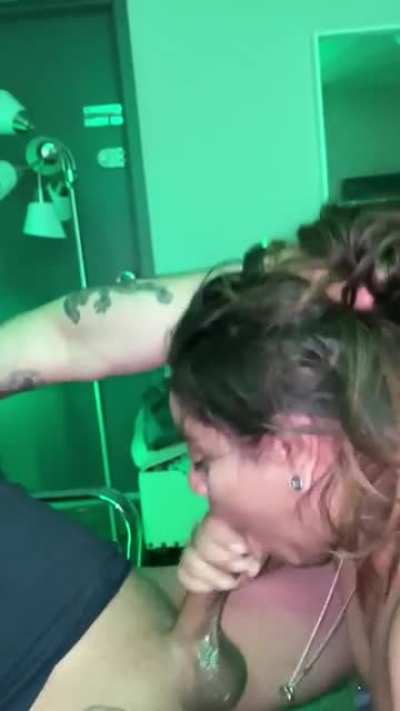 My Hubby forced his friend’s cock down my throat