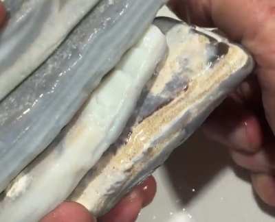 &ldquo;The good stuff&rdquo; Mintabie Grey Base My favourite of all the worlds opals❤️ I mined in the mid 80s 🍻⛏️🍌