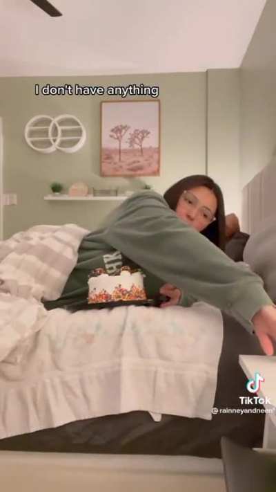 Hiding a whole cake from my husband