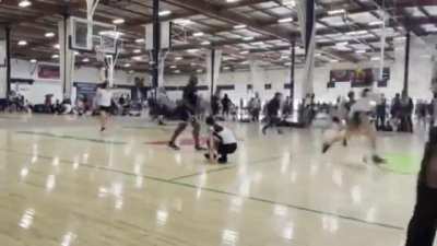 Girl is sucker punched during basketball game
