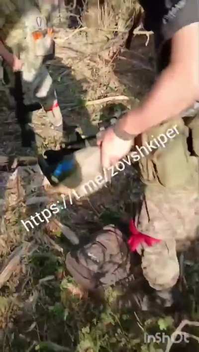 RU POV: Special Operations Unit "Arbat" and the 1427th Regiment Destroyed an Ukrainian BMP along with its personnel. Sudzhansky district, Kursk region.