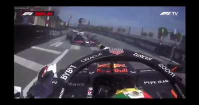 Big hit for Sergio P&eacute;rez during the 2024 F1 Monaco Grand Prix