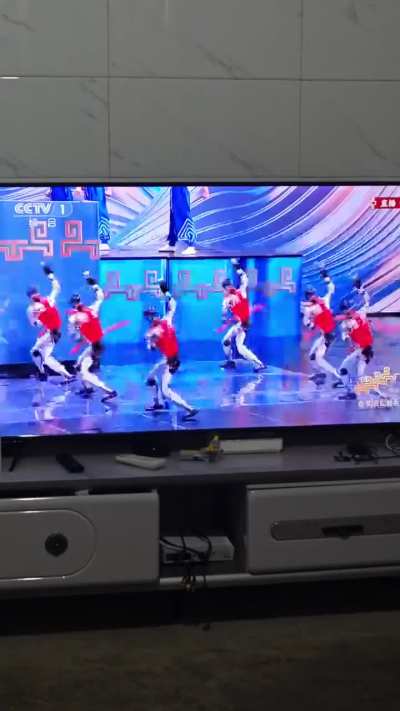 Robot show on Chinese television for the New Year