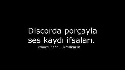 Discordda Por&ccedil;ayla konuştuklarımızın ses kaydının bir kısmı (Daha uzun yapacaktımda zaten kimse izlemiyor aq &ccedil;ok zahmetli iş birde por&ccedil;ay her videosuna arka planına m&uuml;zik eklemiş amk bide gelde onları sil uğraşamam valla)