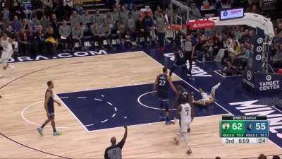 [Highlight] Gobert gets a tech for having the audacity to dunk(?), then commits a flagrant foul immediately after.