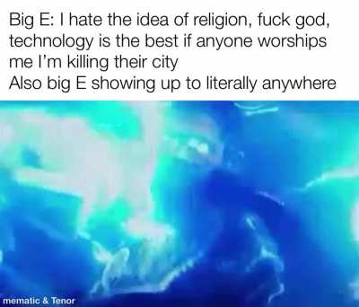 &ldquo;Religion is wrong&rdquo; *descends from the clouds surrounded by his own theme music*