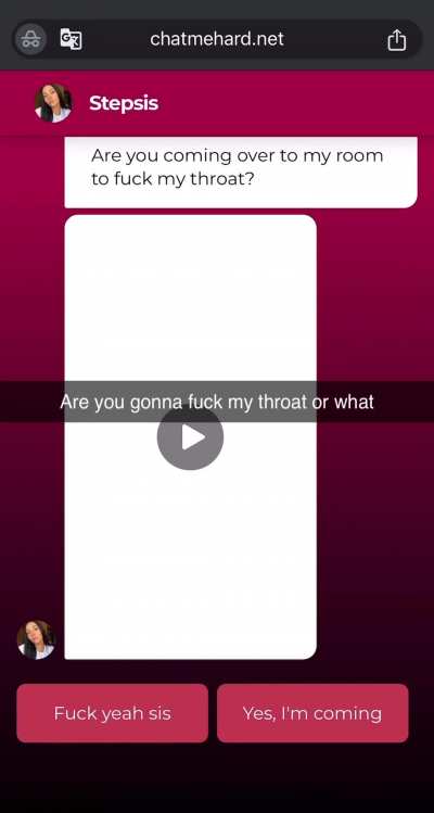 So are you gonna fuck my throat or what