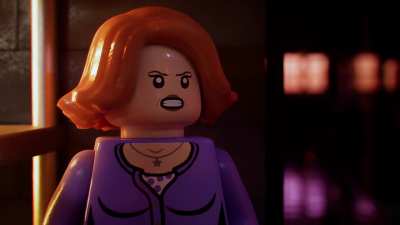 The Autobots hide from Sam Witwicky's Parents IN LEGO