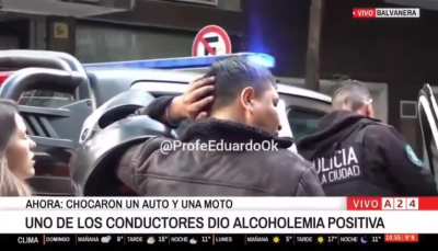 Dos sujetos alcholizados chocaron su moto contra el auto de una familia que iba a un campamento. Tienen algo para decir? 