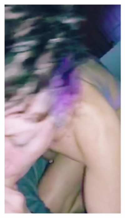 Suckin that dick while my machine works behind me