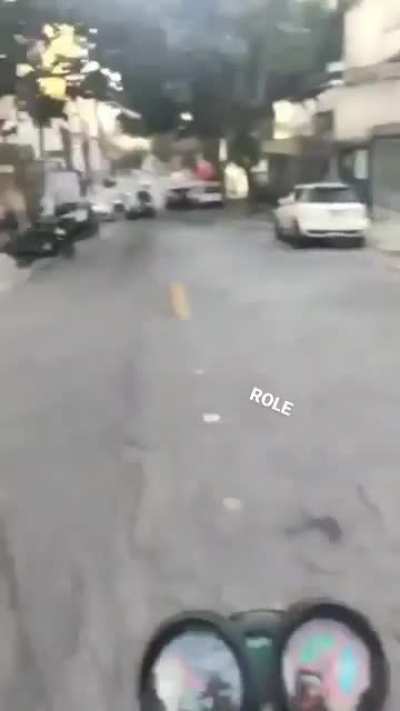 Joker stealing Batmobile in S&atilde;o Paulo