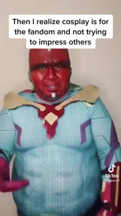 Chad cosplayer ignoring the hate