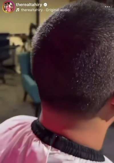 Tahiry out here giving bad haircuts in Emanny’s pod studio 😳