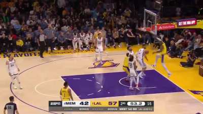 [Highlight] 38 year old LeBron throws down a reverse!