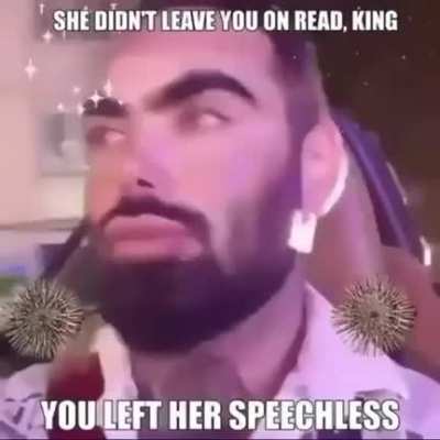 Left her speechless