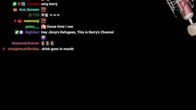 Berry makes a mess on herself