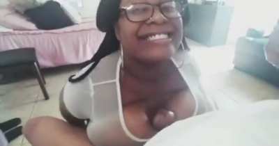 She didn&rsquo;t even realize How fast She made him nut 😭🥜🍼💦💦