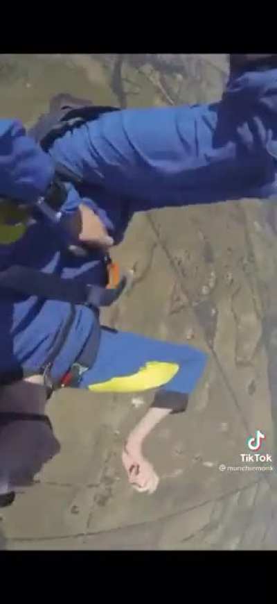Sky Diving instructor saves student having a seizure in the air.