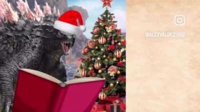 Godzilla sings &ldquo;WE WISH YOU A MERRY DOOMAS&rdquo;