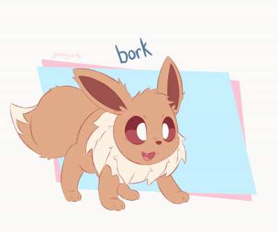 [OC] I animated Eevee being loud and rambunctious