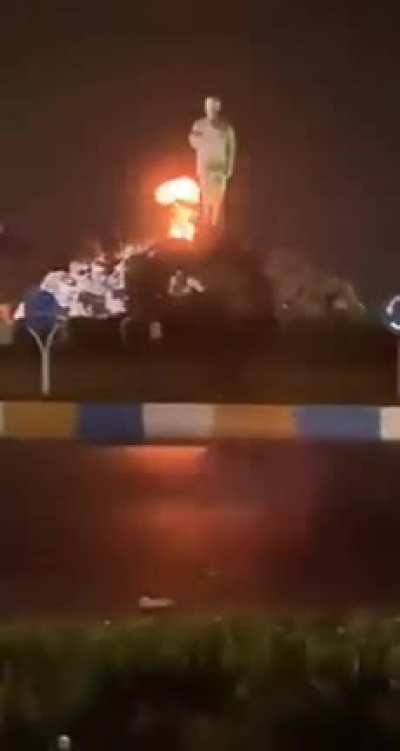 This appears to be statue of Qasem Soleimani in Ghaemshahr قائمشهر