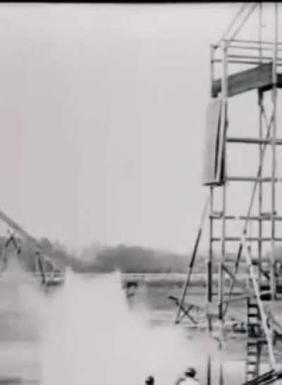 I've never seen this before, horse diving.