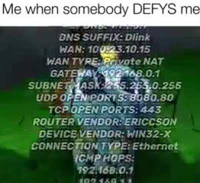 Don&rsquo;t ever defy me