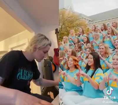 turning a sorority rush video into a horror movie scene using only a piano