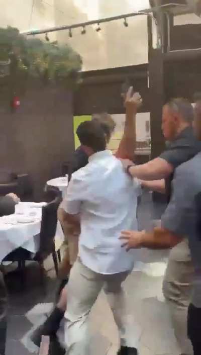 "Far-right Israeli minister Itamar Ben-Gvir was protested at every stop during his visit to New York:

"Get the fuck out of New York! You'll be remembered like a Nazi, and Palestine will be free."