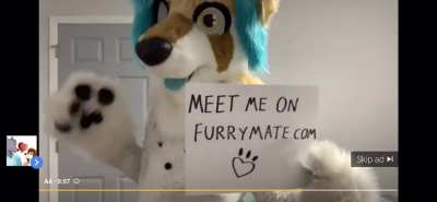 I was watching a vid on YouTube on how furries are bad and This ad played before my video