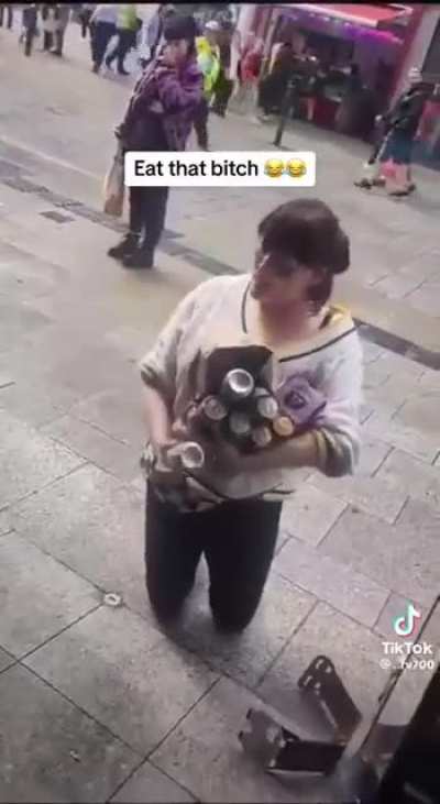 Elite member of society collecting her dues Dublin, Ireland
